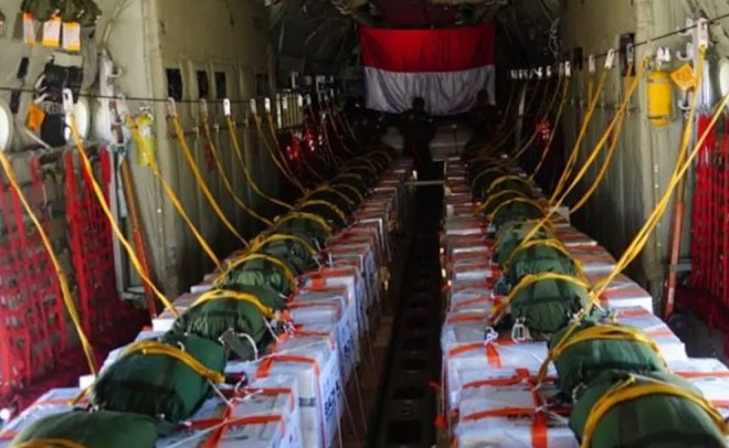 Misi Bersejarah: Indonesia Rayakan HUT RI dengan Airdrop Bantuan Kemanusiaan ke Gaza